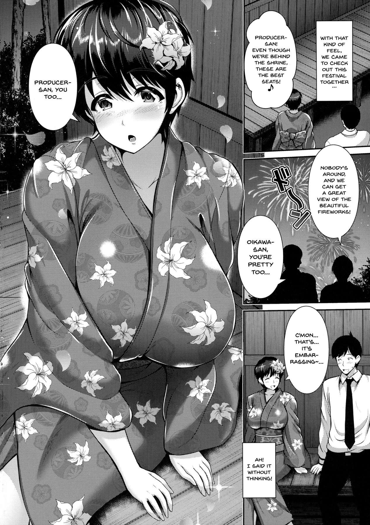 Hentai Manga Comic-Oikawa-san And Her Big Breasts In a Yukata-Read-3